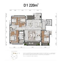 正信苑4室2厅3卫220.00平户型