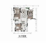 金云府珺澜阁1期 3室2厅2卫 126.00平米