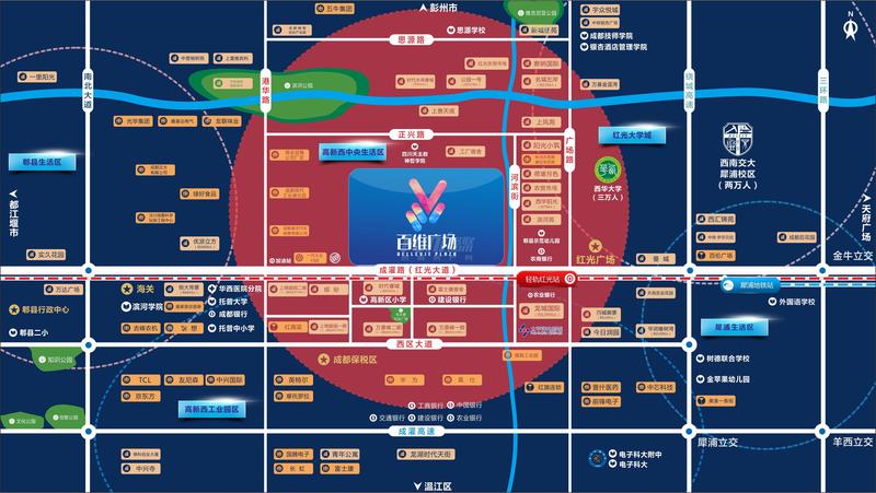 百维广场区位图