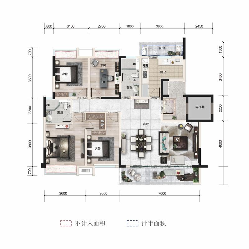 A户型（1#）