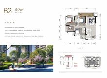 鹭岛金沙壹品花园1期4室2厅2卫143.00平户型