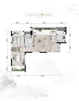 青城和美长寿居 2室1厅1卫 77.00平米