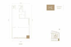 佳兆业天悦大厦1期52.00平户型