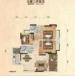 锦绣宸府1期3室2厅2卫97.00平户型
