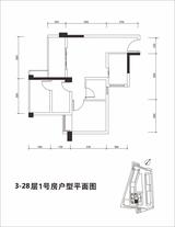 上景·东方邸1期 2室2厅1卫 59.95平米