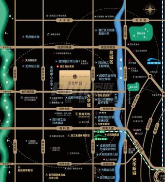 书香华府1期区位图