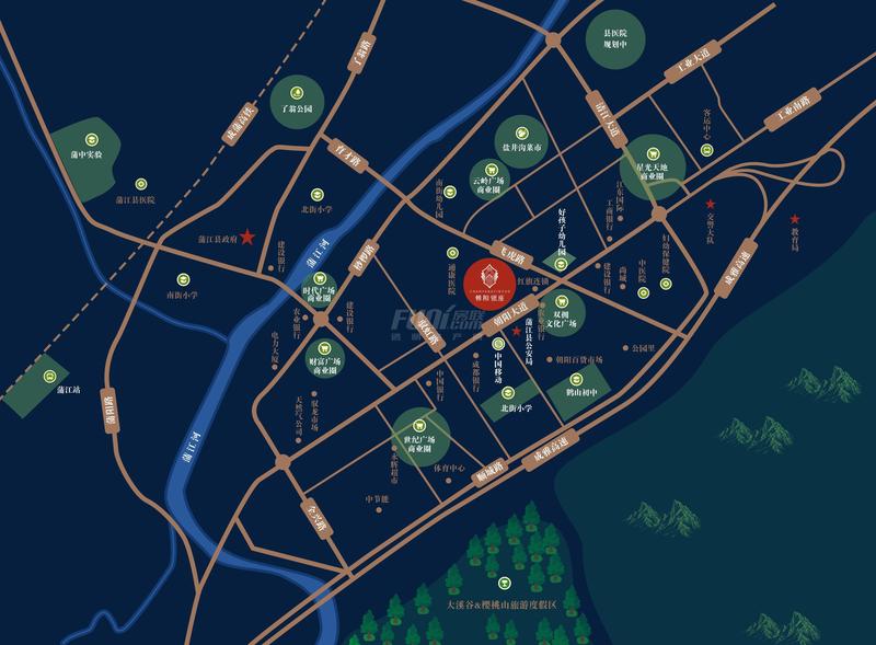 朝阳银座区位图