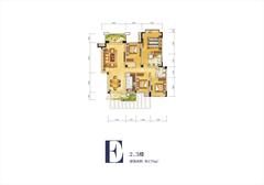 华侨城东岸4室2厅2卫170.00平户型