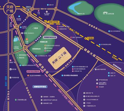 龙湖三千庭区位图