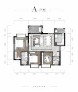 玖宸园1期 3室2厅2卫 105.00平米