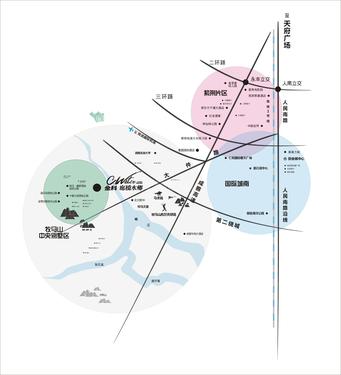 金科廊桥水乡区位图