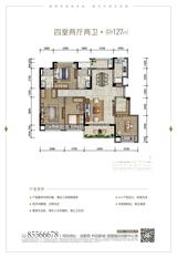 源昌幸福小区2期 4室2厅2卫 129.26平米