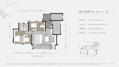 建发璞云小区1期4室2厅2卫126.00平户型