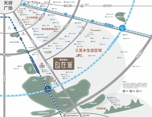 华润置地自在域大厦1期区位图
