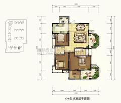 神仙树大院4期3室2厅2卫155.04平户型