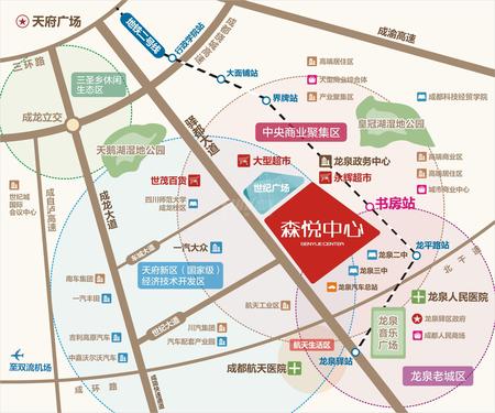 森悦中心区位图