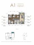 西樾台1期4室2厅2卫121.40平户型