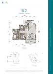 中铁卓越时代城1期3室2厅2卫88.00平户型