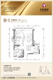 天府逸家二期3室2厅1卫79.52平户型