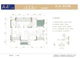凯德世纪名邸 4室2厅2卫 109.06平米