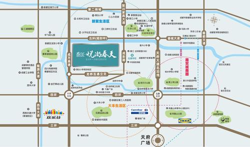 香江悦湖春天花园1期区位图