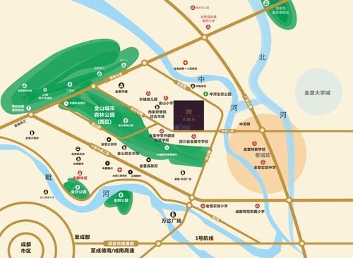 紫郡府1期区位图