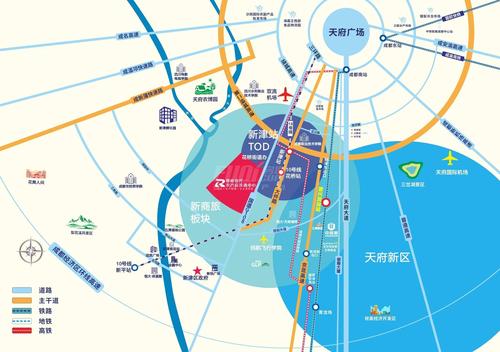 蓉南现代农产品流通中心1期区位图