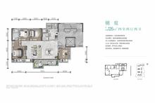 天恒壹号南院1期4室2厅2卫125.81平户型