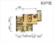 中铁瑞城西郡英华3期3室2厅1卫87.00平户型