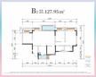 融创春风十里2期4室2厅2卫127.95平户型