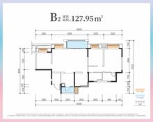 融创春风十里2期4室2厅2卫127.95平户型