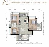 两江映月苑1期 3室2厅2卫 126.00平米