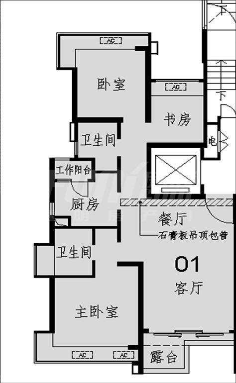 B户型偶数层