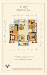 保利锦江里 3室2厅2卫 118.00平米