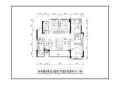 鑫耀美泉悦府2期4室2厅2卫131.03平户型