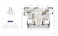 中航科创城1期1室108.00平户型