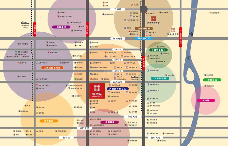 银泰城区位图