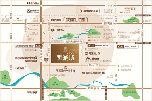 西派城1期配套图