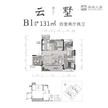 瑞云府1期4室2厅2卫131.00平户型