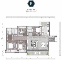 观澜祥云小区1期4室2厅2卫136.95平户型