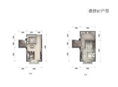 武海·中华青城1室1厅1卫63.00平户型