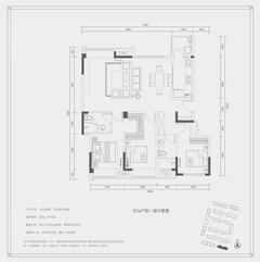 龙润丰锦苑1期3室2厅2卫128.00平户型