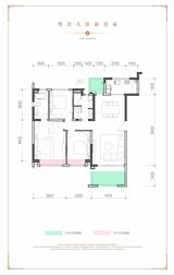 藏建元幸福里1期 3室2厅2卫 124.57平米