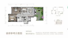 青城·未来院子1期2室2厅1卫68.08平户型