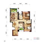 宁江大院3期 2室2厅2卫 82.79平米