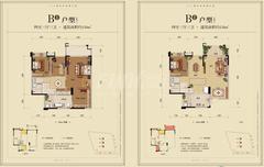 炜岸城3期4室3厅3卫158.00平户型