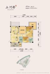 平乐上河郡 三期 2室2厅2卫 95.16平米