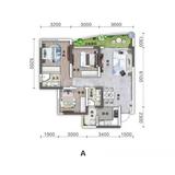 万汇中心1期 3室2厅2卫 75.78平米