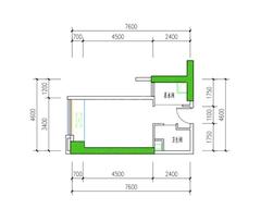 天府滨江中心1期2标段41.00平户型
