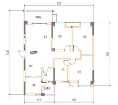 蜀青·丽晶府1期3室2厅2卫112.82平户型